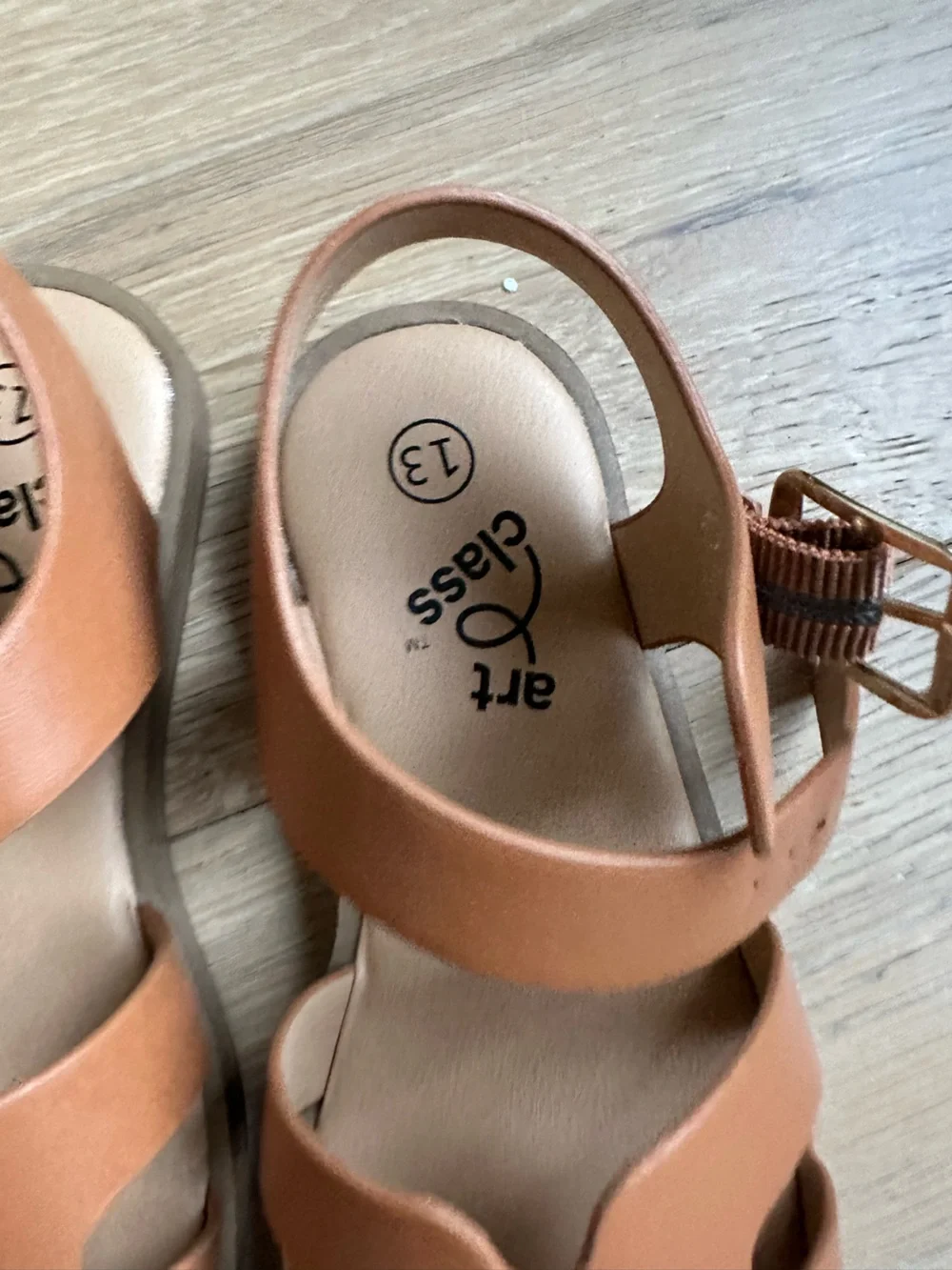 art class Double-Strap Casual Sandals Cognac Brown 13